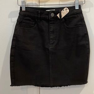 Black Garage Brand Jean Mini Skirt - Size XS